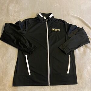 A4 Victory Knights Soccer Jacket Black Full Zip Mens‎ Medium Track Warm Up Logo